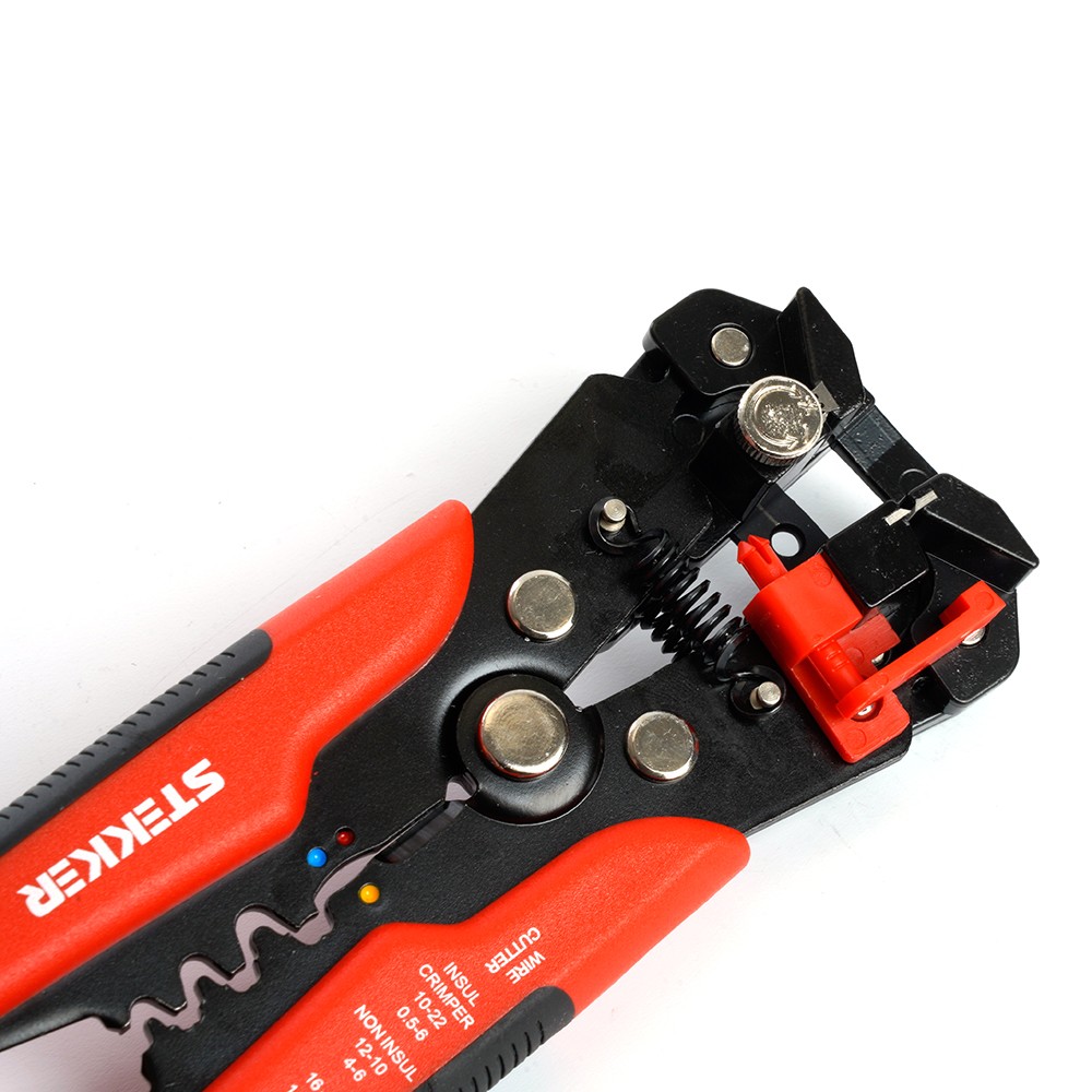 Автоматический многофункциональный инструмент для зачистки кабеля (стриппер) STEKKER WSC-001 39775 фото