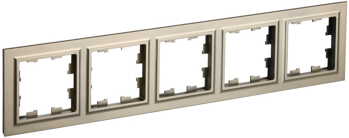 IEK Brite Рамки Рамка IEK BRITE BASE Шампань 5-м РУ-5-БрШ BR-M52-K37