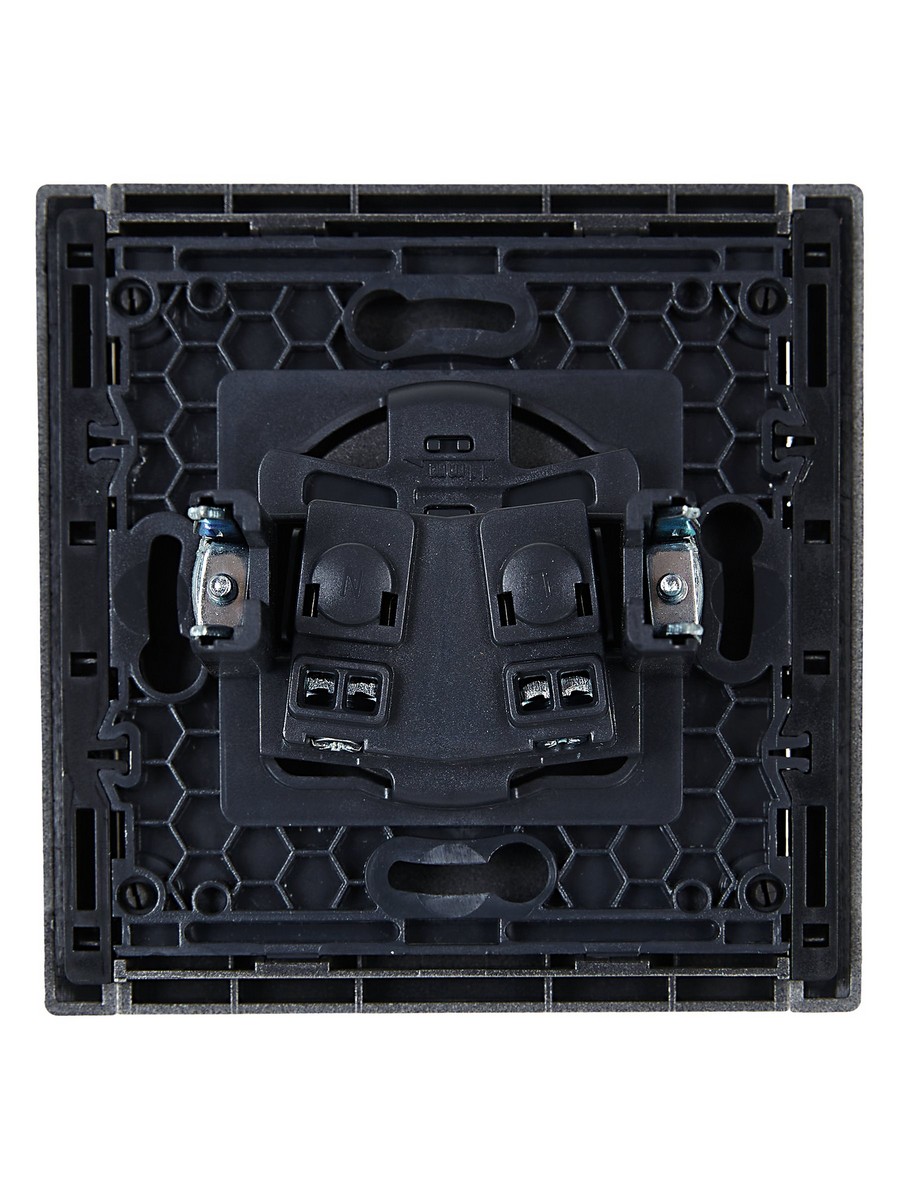 IEK FORTE&PIANO Сталь Розетка IEK FORTE&PIANO Сталь б/з со шт винтовое крепление 10А FP517