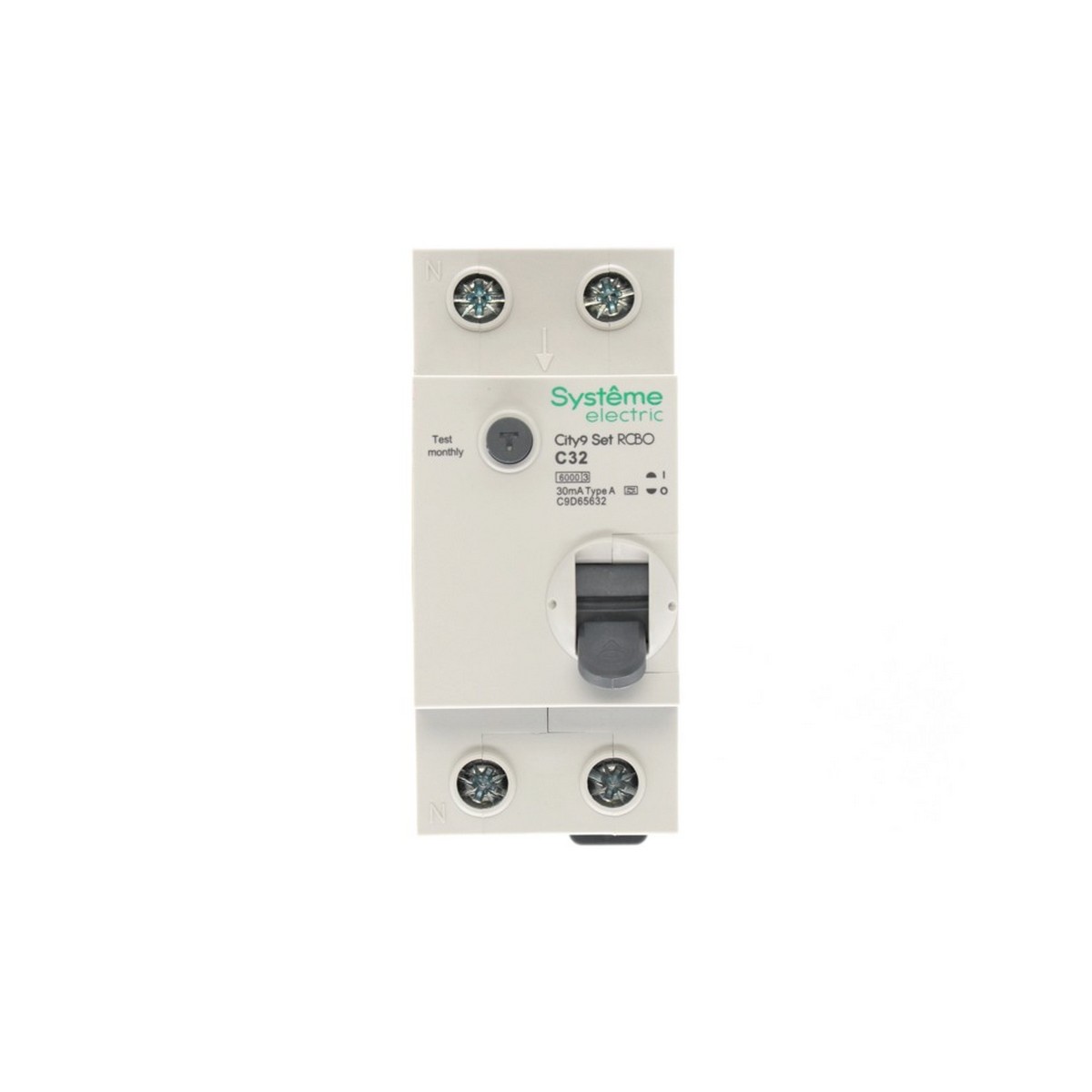 Schneider Electric Авт. выкл. диф. тока Systeme Electric City9 Set (АВДТ) 1P+N С 32А 6kA 30мА Тип-A C9D65632 