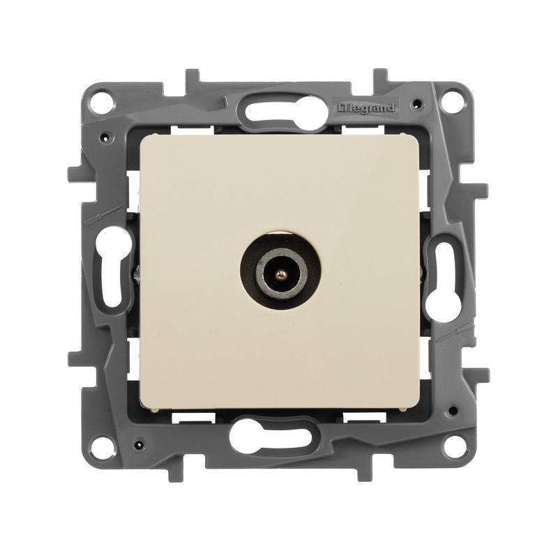 Legrand Etika Слоновая кость Розетка TV Legrand Etika слоновая кость проходная, 15дБ 672363