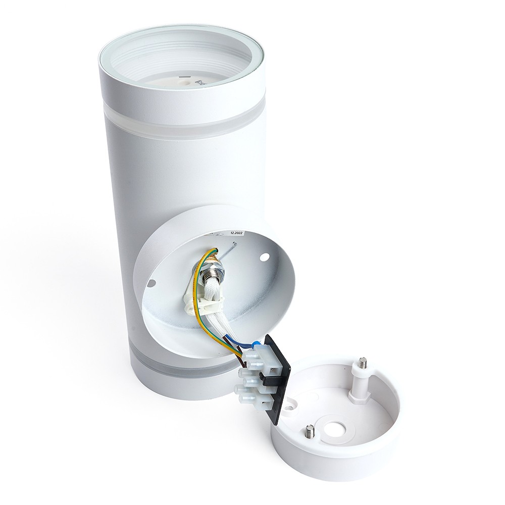 Уличные настенные светильники Светильник садово-парковый Feron DH1002 на стену вверх/вниз 230V белый 48316 