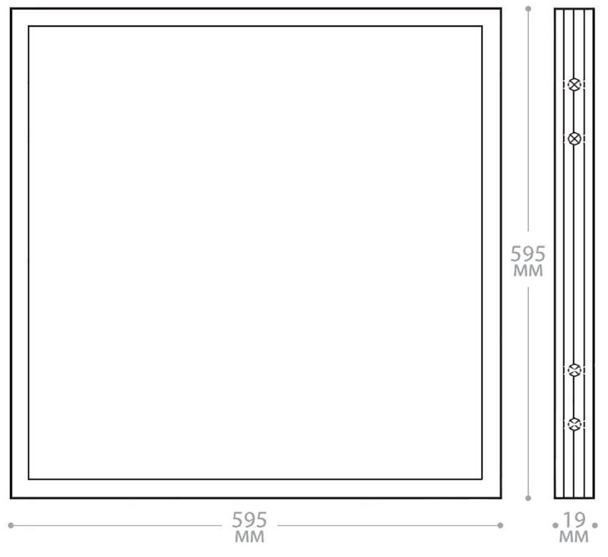 Светодиодные светильники армстронг 600*600 Светодиодный светильник Feron AL2115 встраиваемый 36W 6500K белый 21083 
