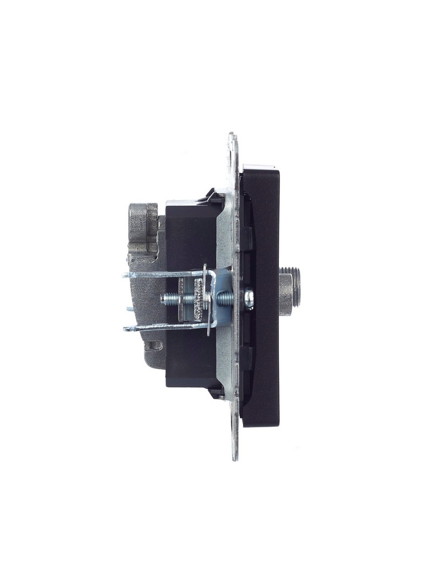 IEK Brite Черный Розетка IEK BRITE двойная TV+SAT РТВ/РСп12-БрЧ черный BR-AF20-O-K02