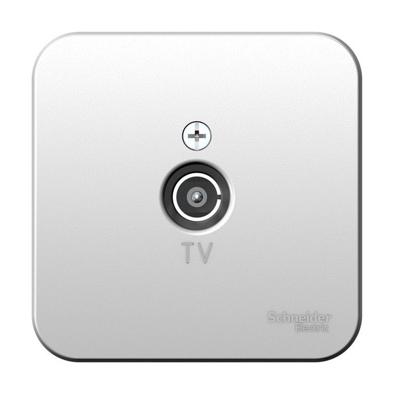 Blanca алюминий розетки и выключатели Розетка SE Blanca TV Алюминий наружный изолир. пластина BLNTA000013