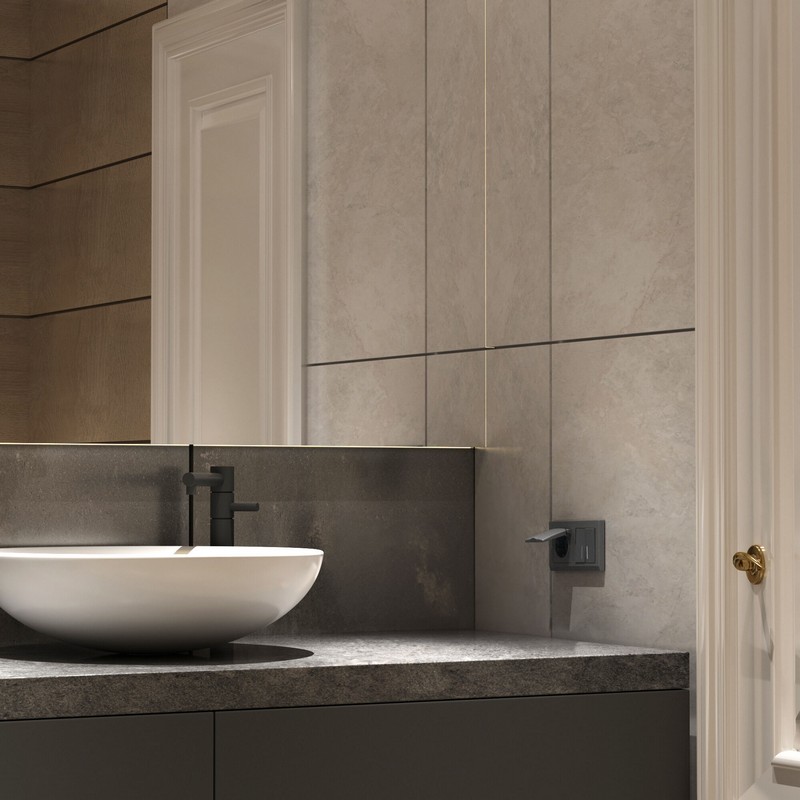 Werkel Графит матовый Розетка Werkel влагозащ. с зазем. с защит. крышкой и шторками (графит матовый) W1171264