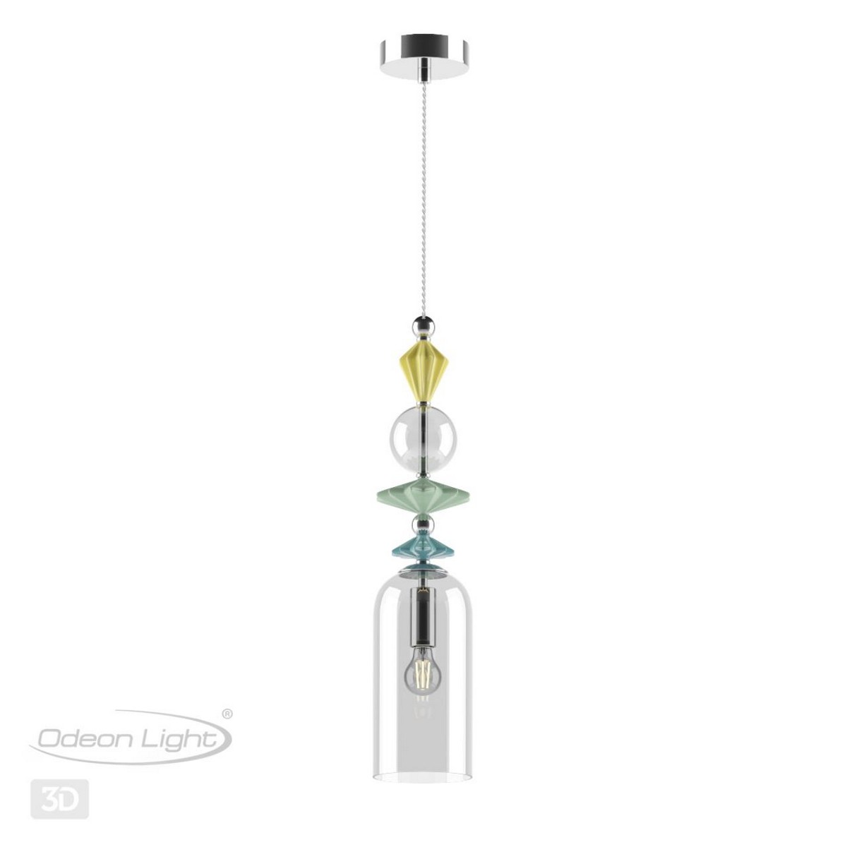 Подвесные светодиодные светильники Подвес ODEON LIGHT 4893/1 BIZET 