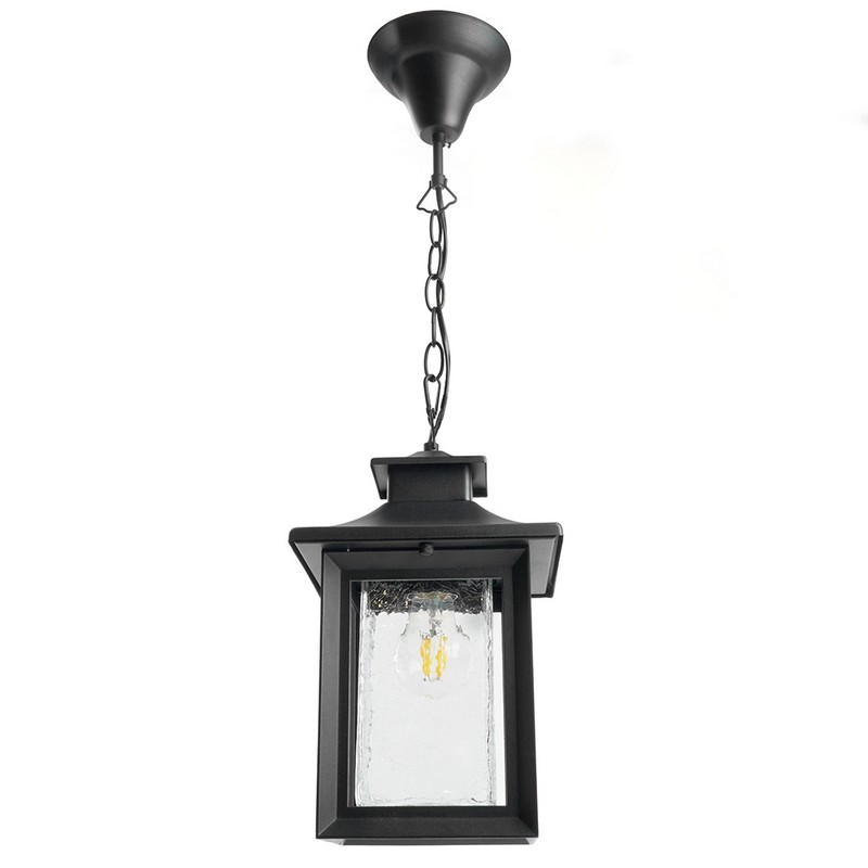 Уличные светильники на цепочке Светильник садово-парковый Feron PL555 на стену вниз 60W E27 230V черный 48335 