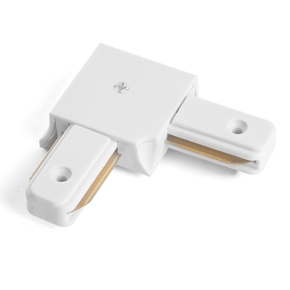 Трековые светодиодные светильники Коннектор угловой для шинопровода Feron LD1001 белый 10315 