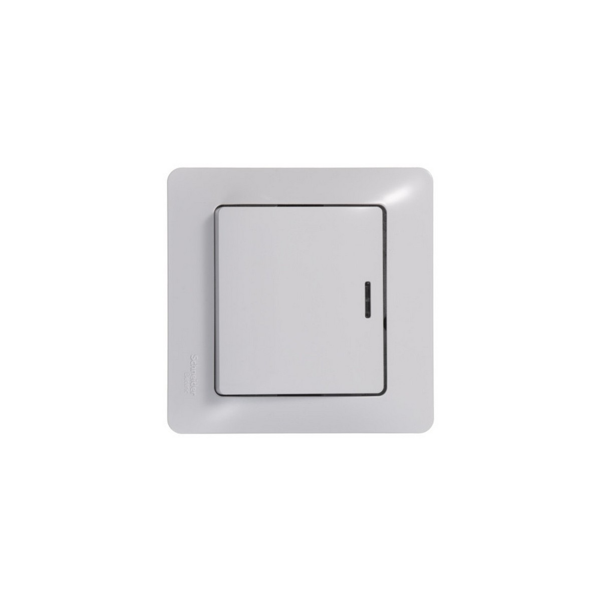 Glossa Белый Выключатель Systeme Electric Glossa Белый 1-клавишный с подсветкой, сх.1а GSL000113