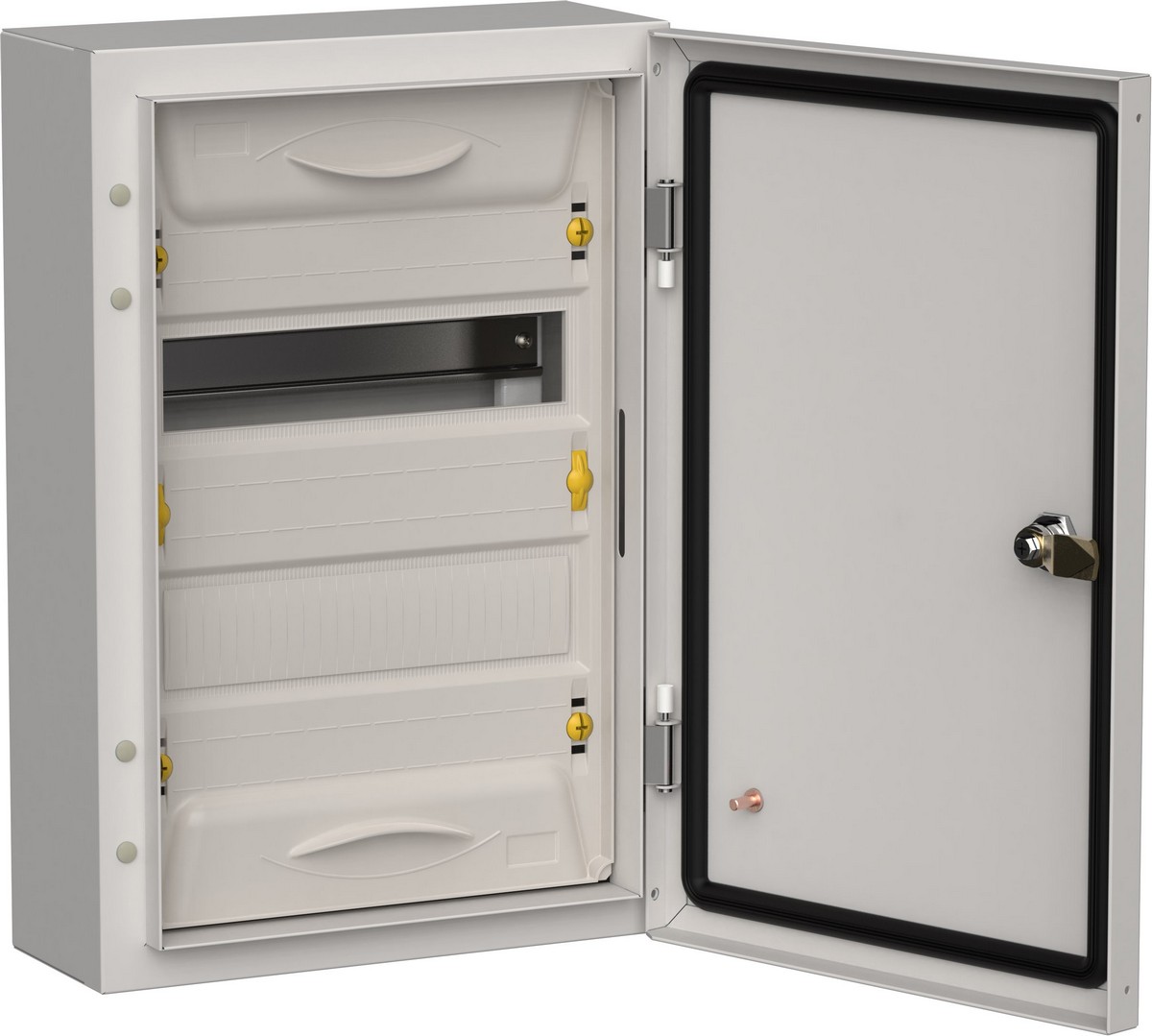 Металлические щиты и корпуса Щит металлический IEK TITAN 5 ЩРн-24 (1х24) 460х310х140 IP54 сер TI5-50-N-024-54-7035 