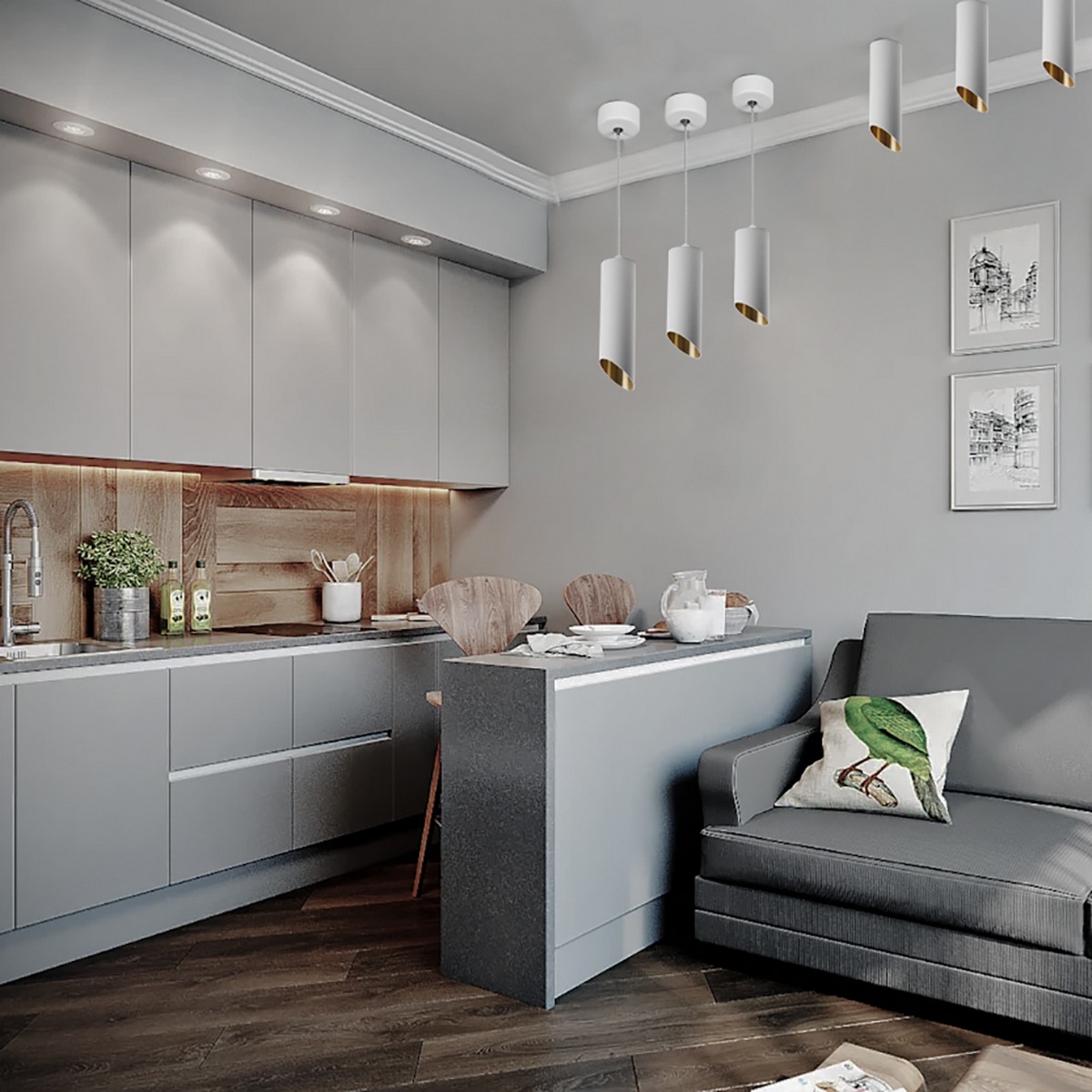 Светильники споты светодиодные Светильник спот потолочный Feron ML181 белый золото 48036 