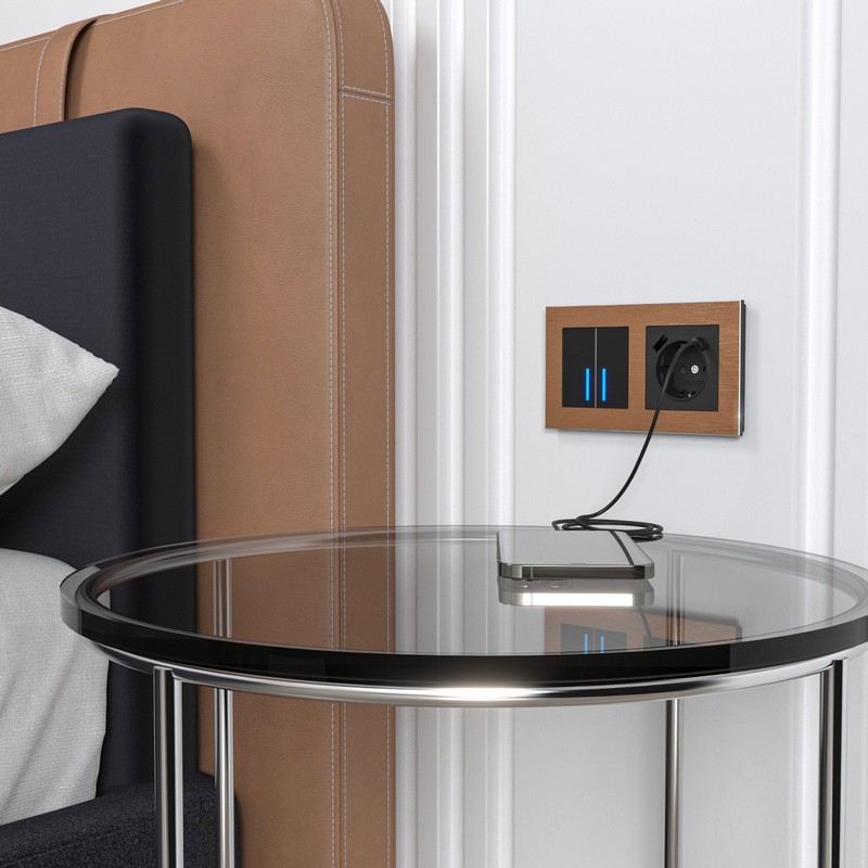 Рамки Werkel Aluminium Рамка Werkel Aluminium на 2 поста (коричневый алюминий) W0021714