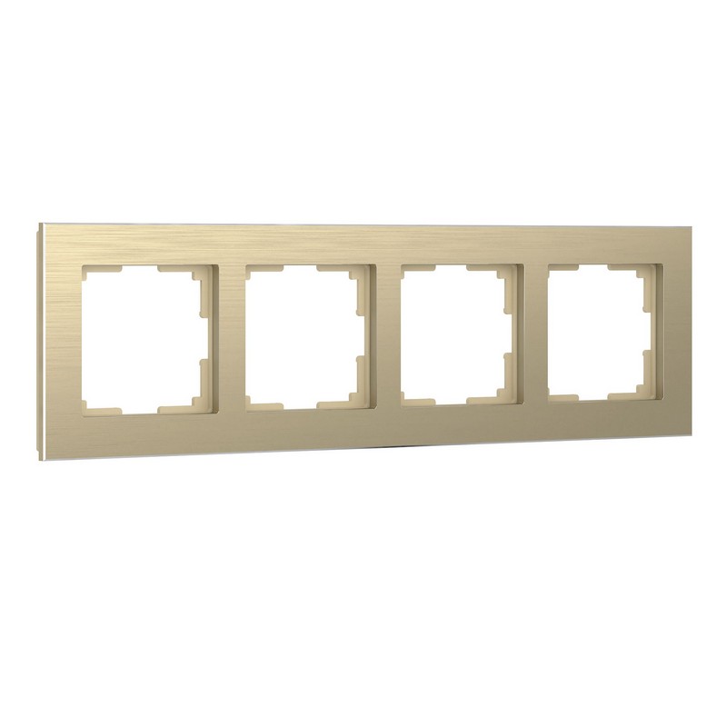 Рамки Werkel Aluminium Рамка Werkel Aluminium на 4 поста (шампань алюминий) W0041711