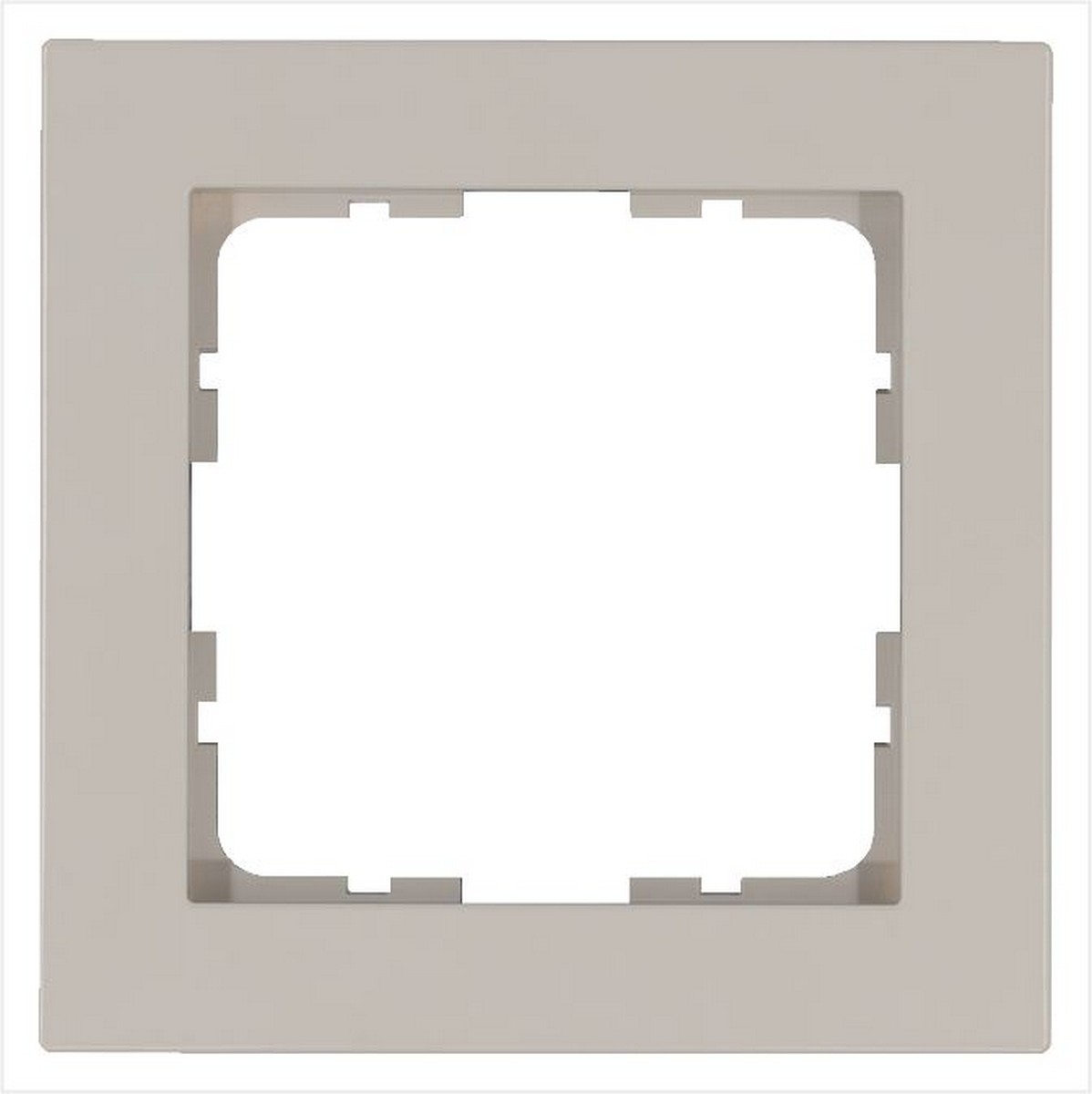 JASMART G - розетки и выключатели Рамка JASMART G-Classic 1-постовая Тауп G1001T