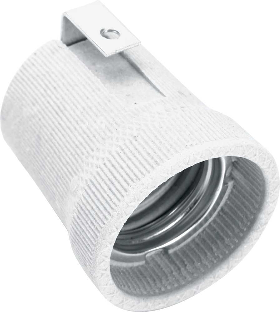 Патрон для ламп 250V E27 LH02 керамический с угловым креплением 41035