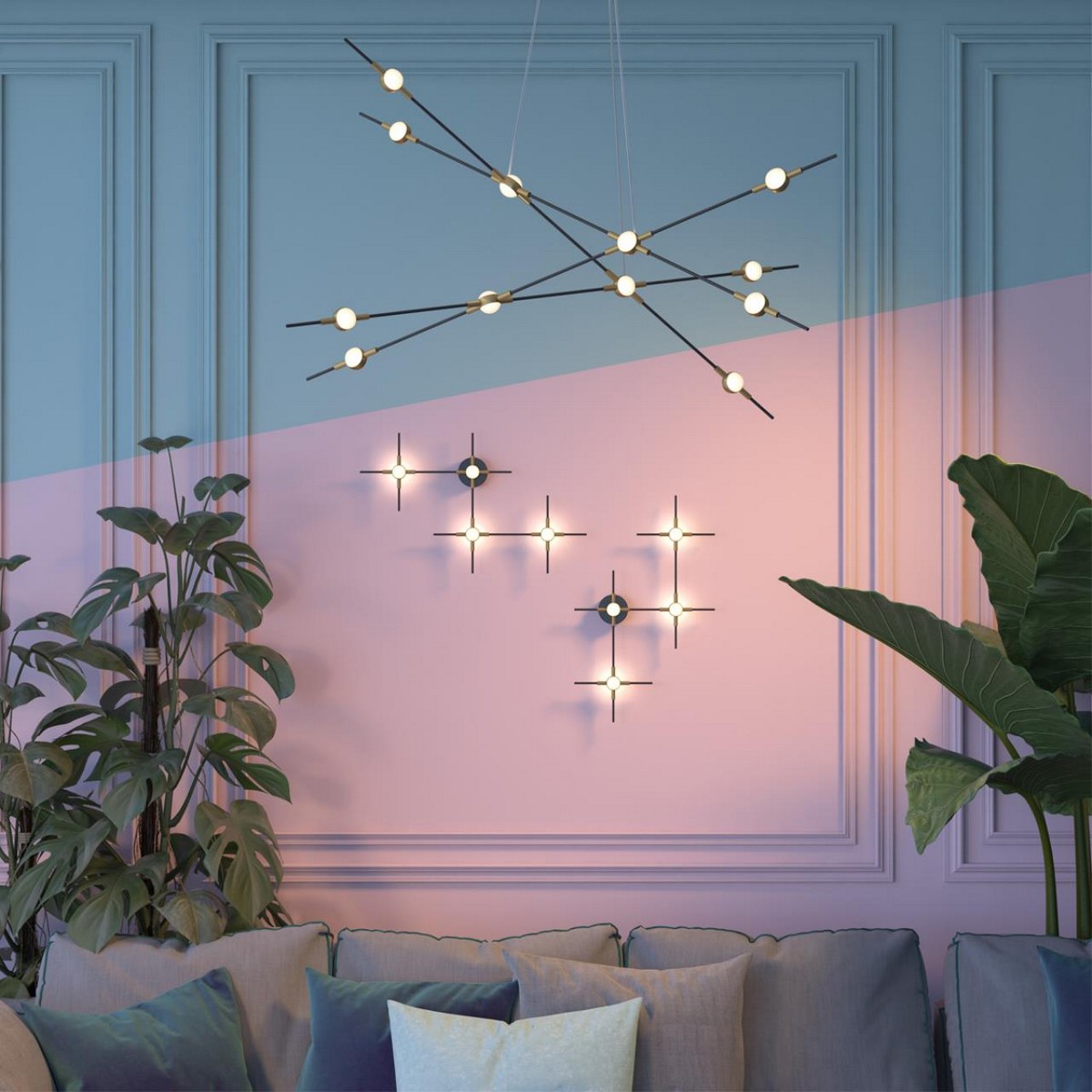 Накладные светодиодные светильники Настенный светильник ODEON LIGHT 3906/14WL COSTELLA 