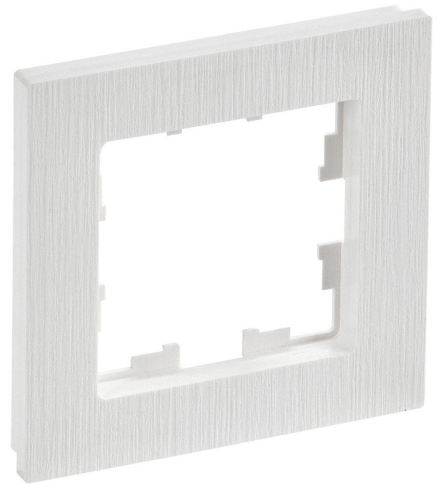 IEK Brite Рамки Рамка IEK BRITE DECOR Белый рифленый 1-м РУ-1-Бр BR-M12-51-K01