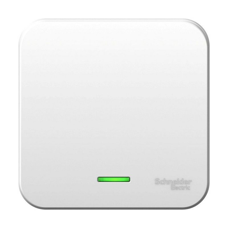 Blanca белые розетки и выключатели Выключатель SE Blanca 1-клавишный Белый наружный с подсветкой 6А BLNVA061101