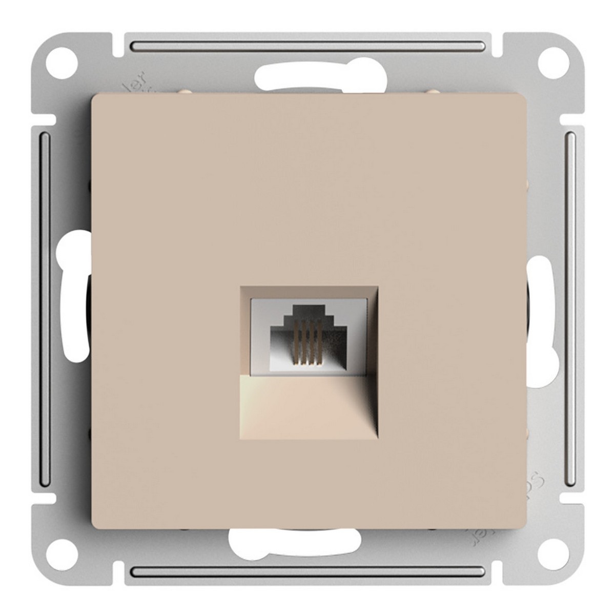 AtlasDesign Песочный Розетка Systeme Electric AtlasDesign Песочный телефонная RJ11 ATN001281