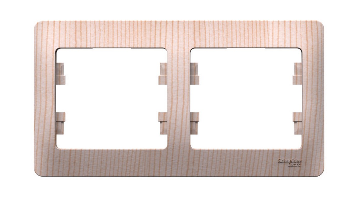 Glossa Сосна Рамка Systeme Electric Glossa Сосна 2-ая, горизонтальная GSL001502