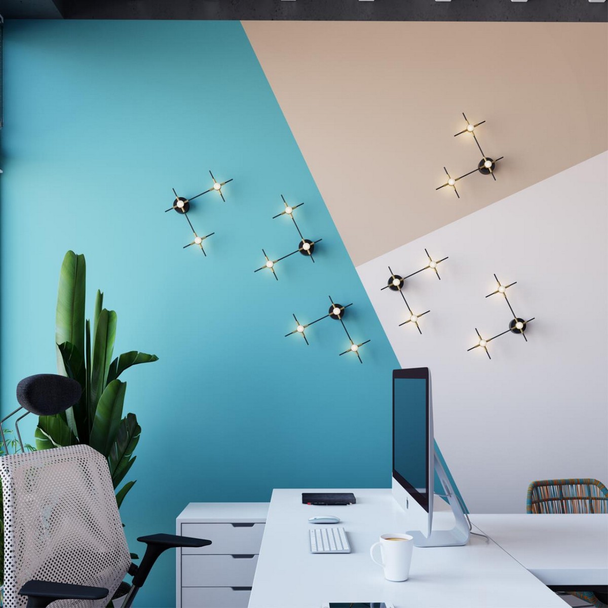 Накладные светодиодные светильники Настенный светильник ODEON LIGHT 3906/9WL COSTELLA 