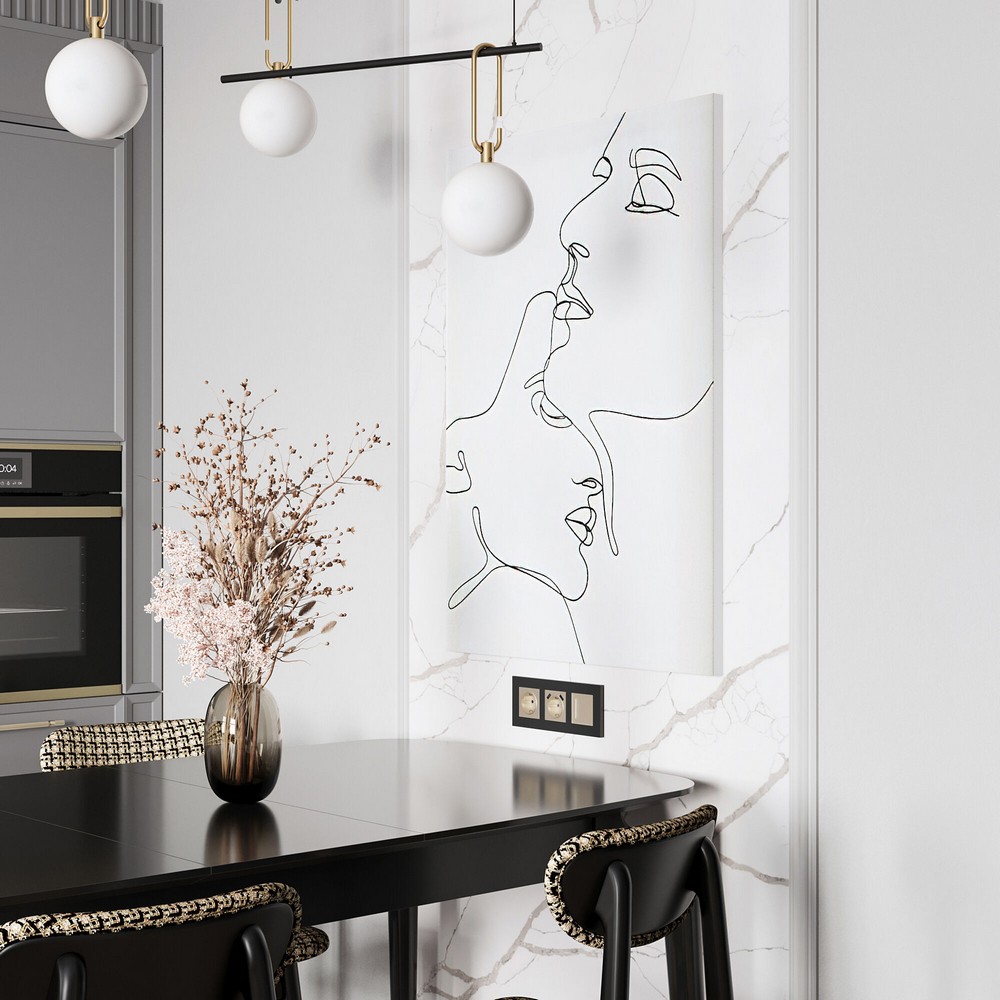 Рамки Werkel Slab Рамка Werkel на 3 поста Slab (черный матовый) W00329080