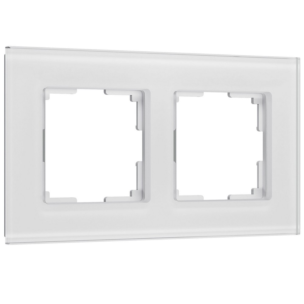 Рамки Werkel Senso Рамка Werkel на 2 поста Senso (белый, стекло soft-touch) W00231010