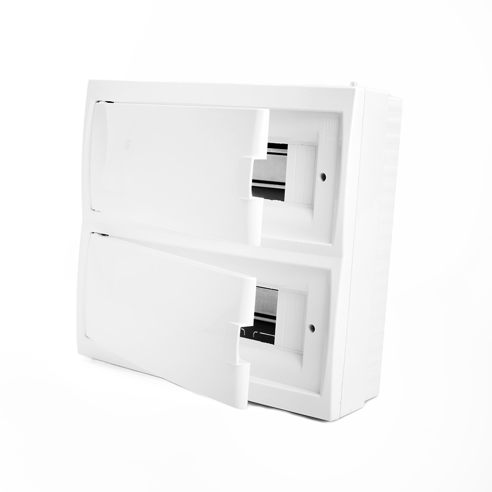 Пластиковые боксы и щиты Stekker Бокс настенный STEKKER EBX50-3/24-20 24 модуля белый пластик серия Standart 49646