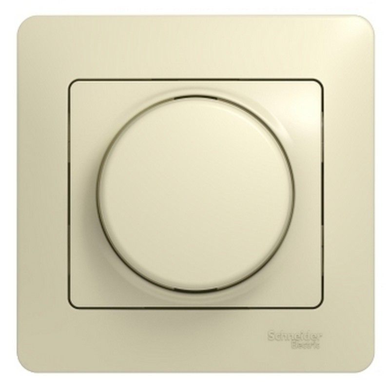 Glossa Бежевый Светорегулятор (диммер) Systeme Electric Glossa Бежевый универсальный, 600Вт/ВА  GSL000236