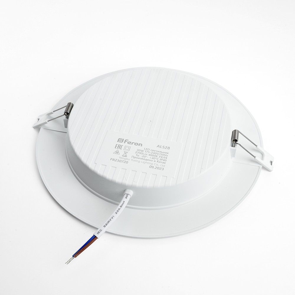 Встраиваемые светодиодные светильники Светодиодный светильник Feron.ONE AL528 встраиваемый 18W 4000K белый 48874 