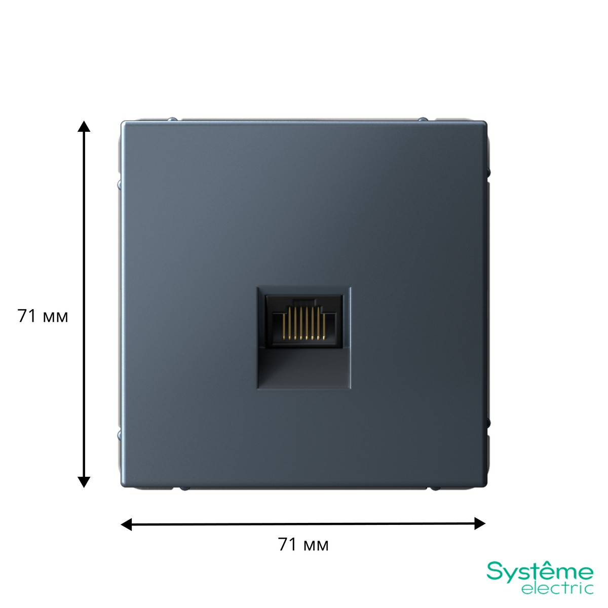 ArtGallery Грифель Розетка Systeme Electric ArtGallery Грифель компьютерная RJ45 кат. 6A GAL000786