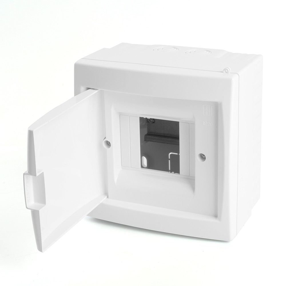 Пластиковые боксы и щиты Stekker Бокс настенный STEKKER EBX50-3/04-20 4 модуля белый пластик серия Standart 49641