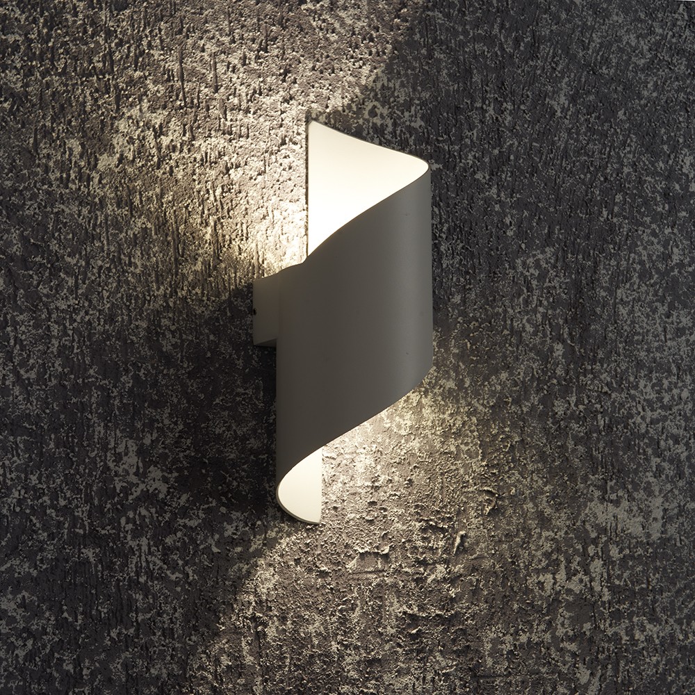 Уличные настенные светильники Светильник уличный светодиодный Feron DH109 2*5W 520Lm 3000K белый 48312 