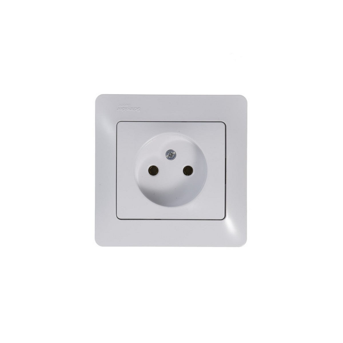 Glossa Белый Розетка Systeme Electric Glossa Белый без заземления GSL000141