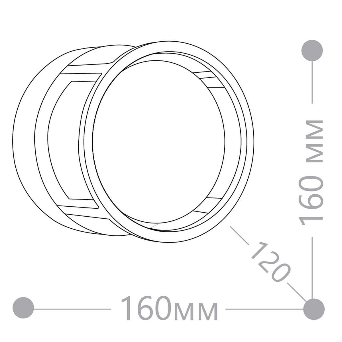 Светильник уличный светодиодный Feron DH107 12W 720Lm 4000K черный 06349