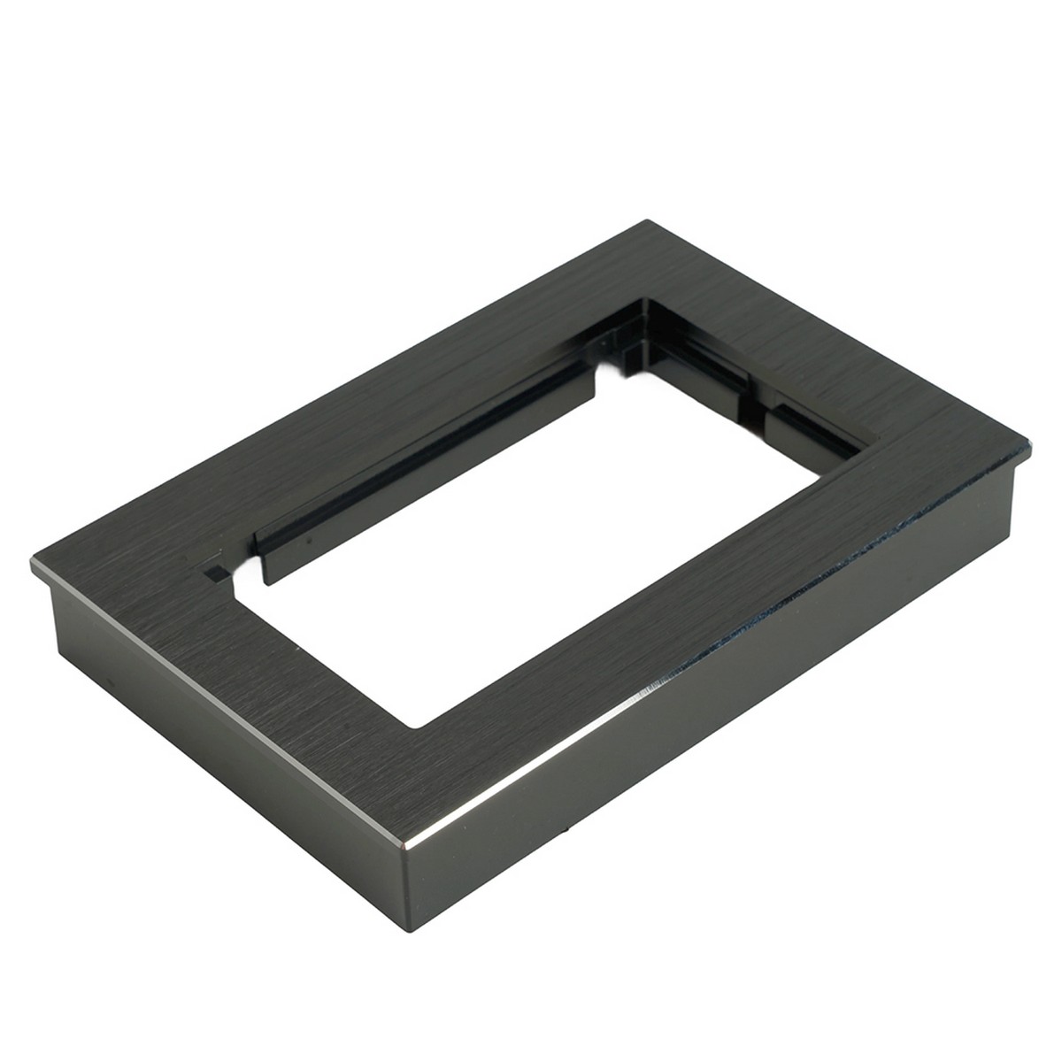 Катрин - Розетки и выключатели Stekker Рамка 2-местная (без перемычки) металл STEKKER MFR00-7012-05 Катрин черный 50032