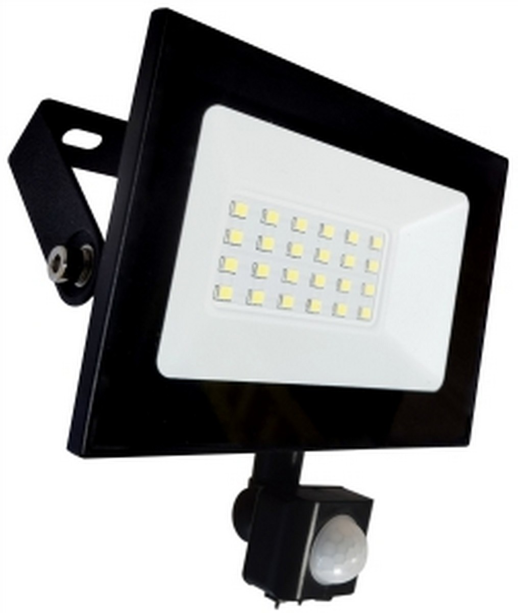 Прожекторы светодиодные Прожектор светодиодный LEEK LE LED FL IR 10W BLACK IP65 холодный белый (с сенсором) LE040304-0001