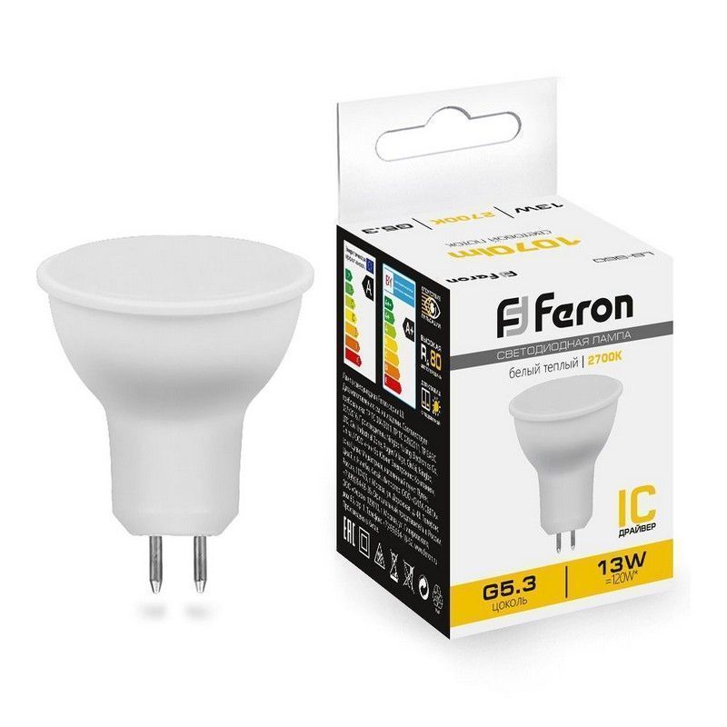 MR11/MR16/GU5.3 Лампа светодиодная Feron LB-960 MR16 G5.3 13W 2700K 38188 