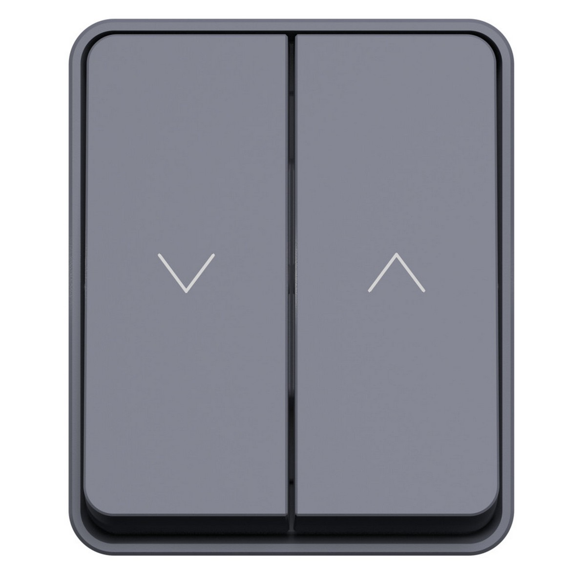 AtlasDesign Карбон Выключатель Systeme Electric AtlasDesign Profi54 Антрацит 2-клавишный для жалюзи, 2хсх.4 ATN544019