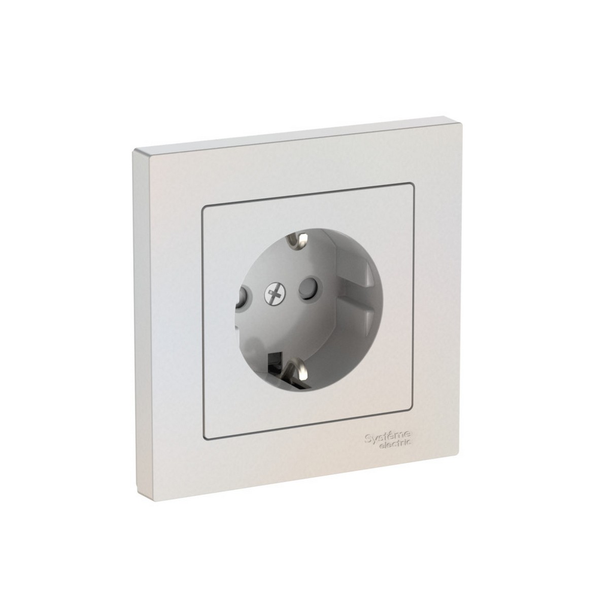 AtlasDesign Жемчуг Розетка SE AtlasDesign Жемчуг с заземлением со шторками в сборе быстрозажим. клем. ATN000444S