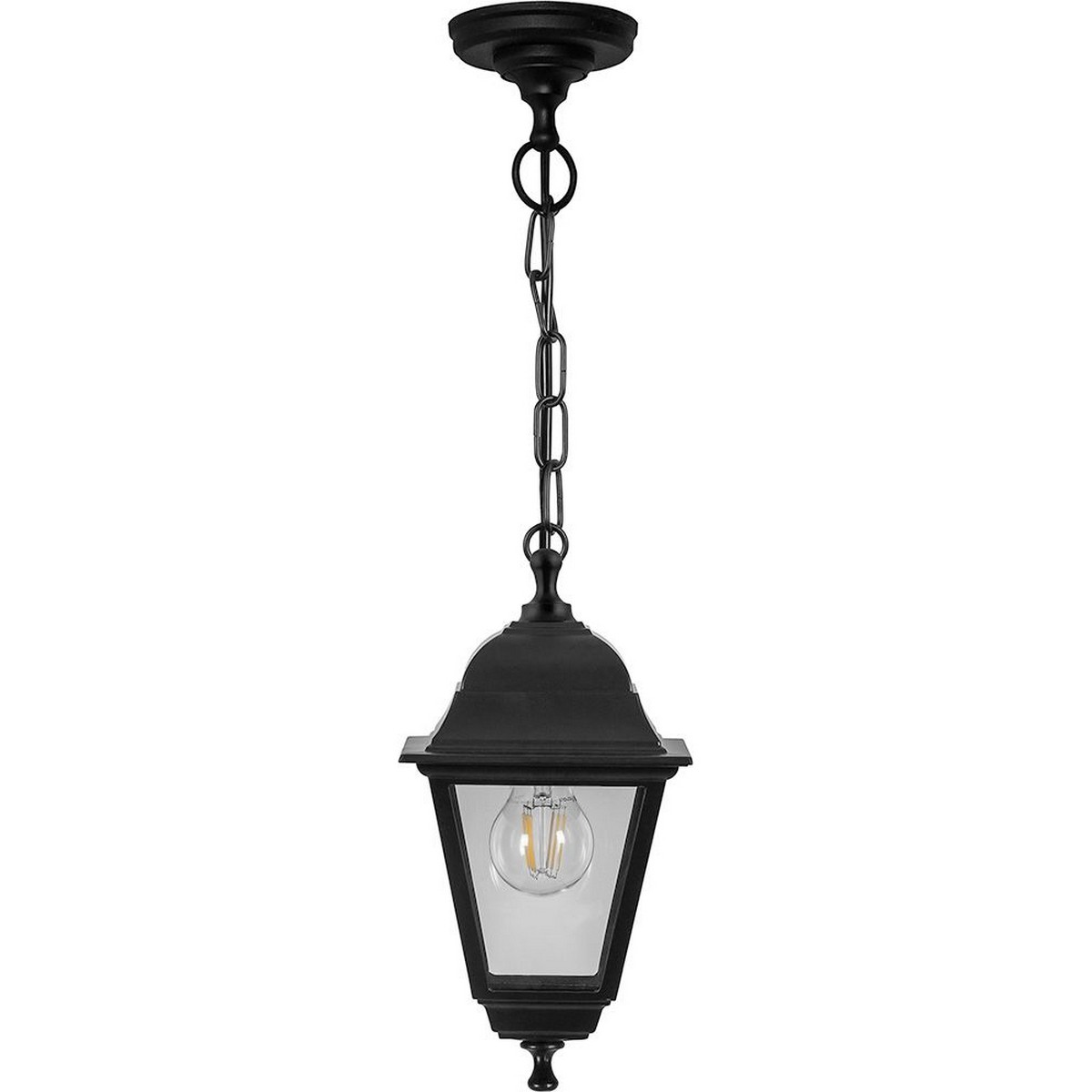 Уличные светильники на цепочке Светильник садово-парковый Feron НСУ 04-60-001 подвесной E27 черный 32255