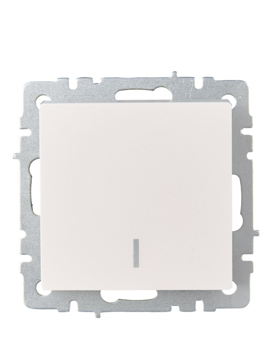 IEK Brite Жемчуг Выключатель IEK BRITE BASE Жемчуг 1-кл. прох. с инд. 10А ВС10-1-7-БрЖ BR-V12-1-10-K36
