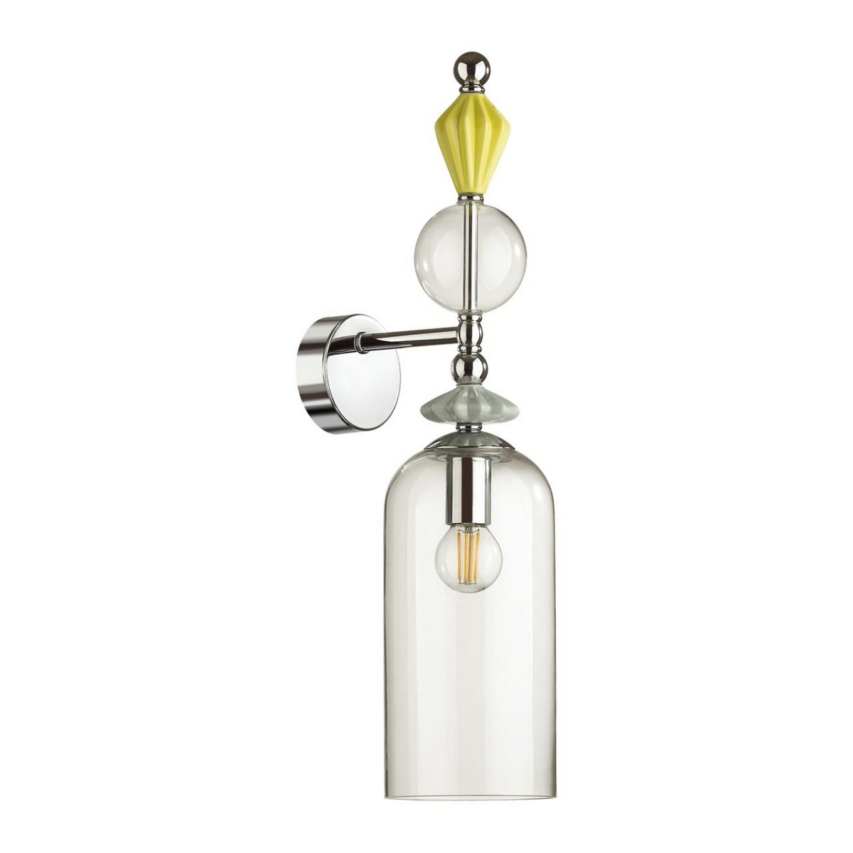 Накладные светодиодные светильники Настенный светильник ODEON LIGHT 4893/1WA BIZET