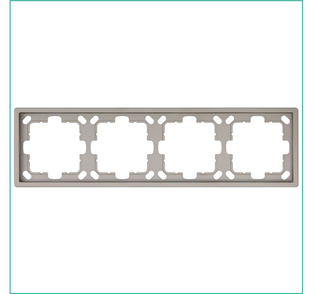 JASMART FD - розетки и выключатели Рамка JASMART FD 4-постовая Бронза 1004BR