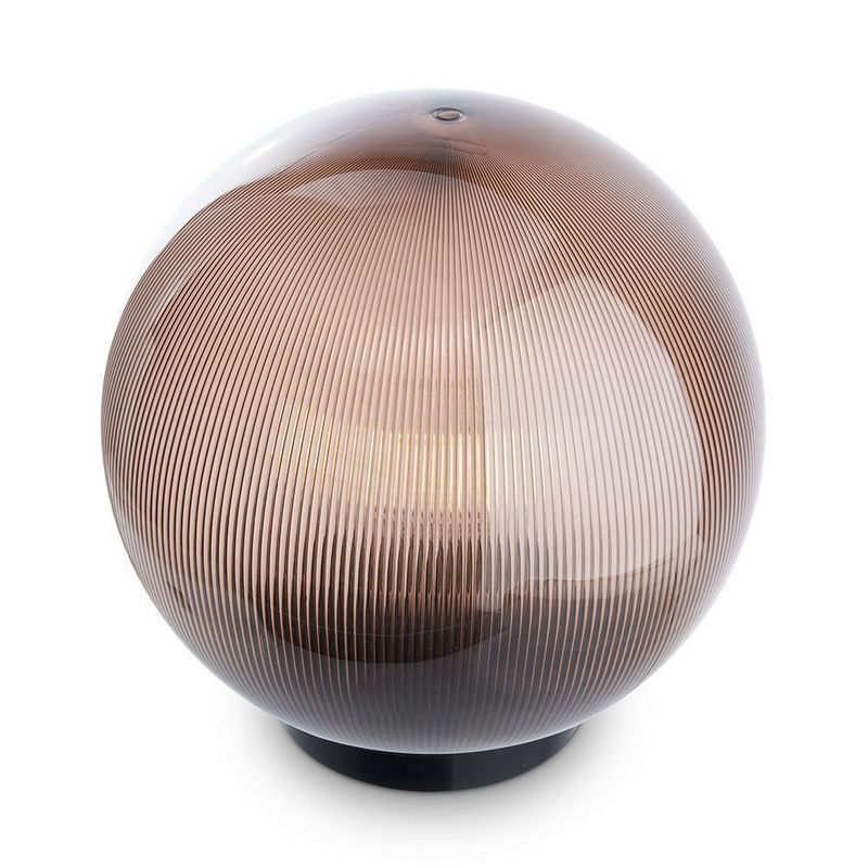 Уличные светильники на постамент Светильник садово-парковый Feron НТУ 02-60-255 шар ПМАА E27 230V призма дымчатый 11568 