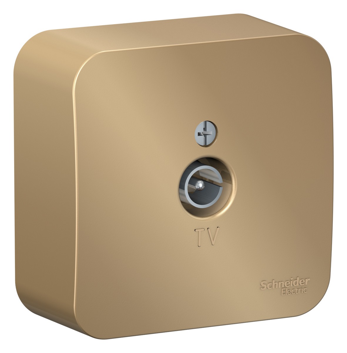 Blanca титан розетки и выключатели Розетка SE Blanca TV Титан наружный изолир. пластина BLNTA000014