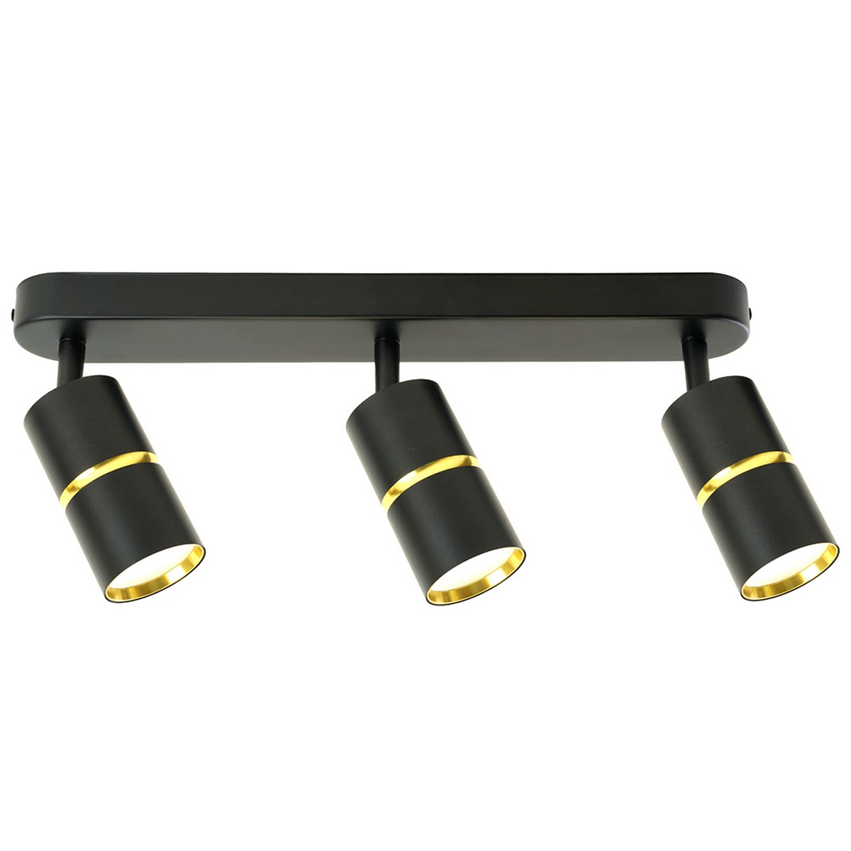 Светильники споты светодиодные Светильник спот Feron ML1863 ZEN настенно-потолочный GU10 чёрный золото 48645 