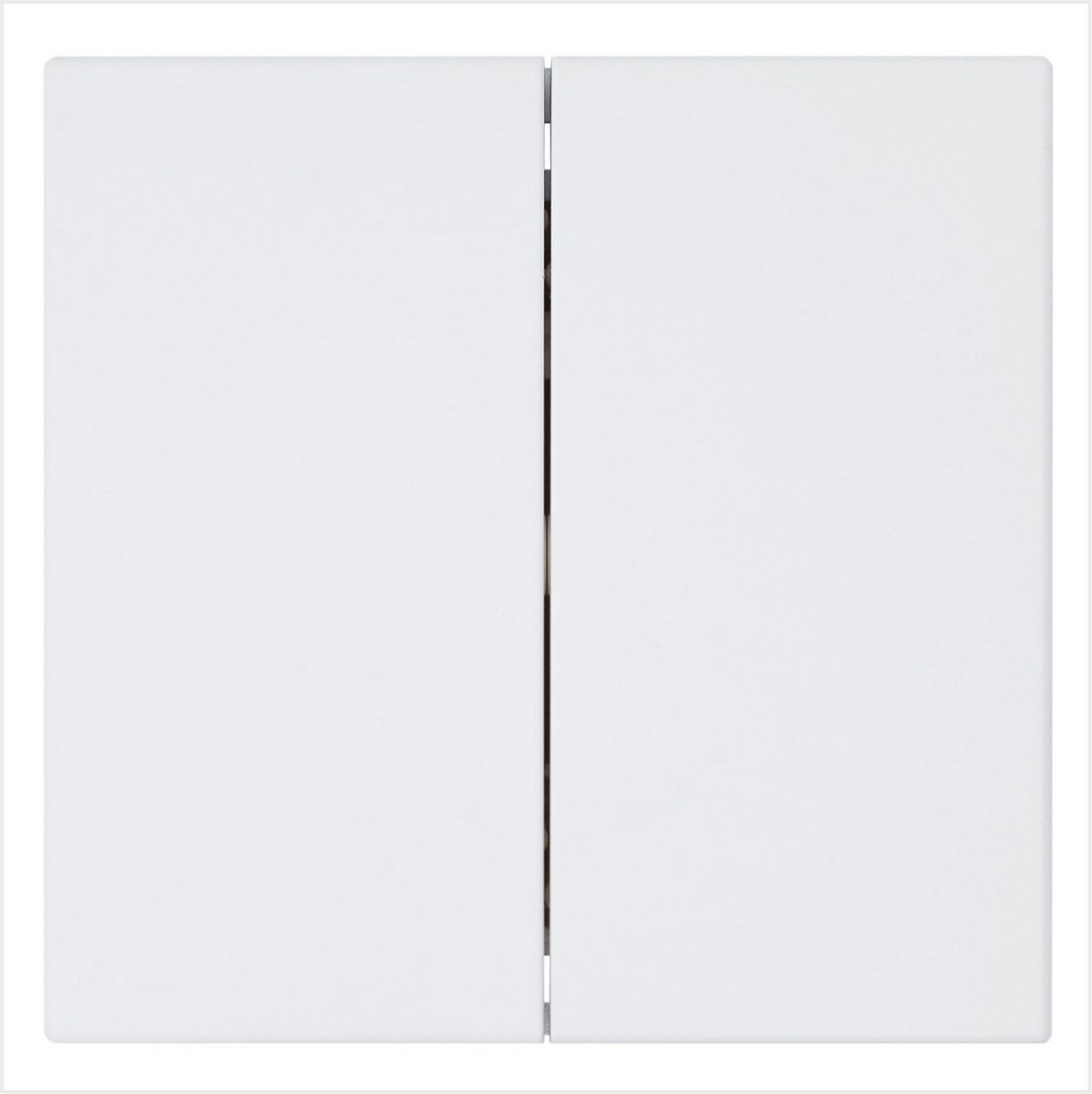 JASMART FD - розетки и выключатели Выключатель двухклавишный JASMART FD Белый матовый (soft touch) 3023PWM