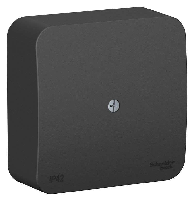 Blanca антрацит розетки и выключатели Коробка SE Blanca распределительная Антрацит наружный BLNRK000016